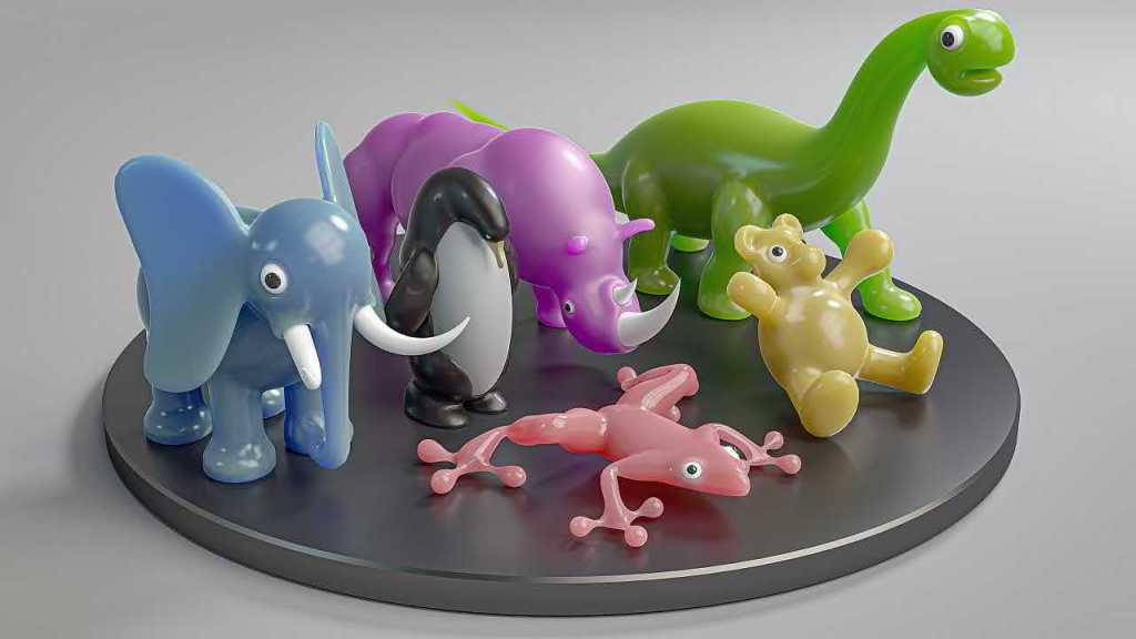 Statue statuette 3D n° 30 - low poly generateur volume - Cinema 4D - Gérald Ligonnet
